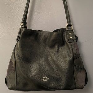 Navy Soft Leather Coach Purse